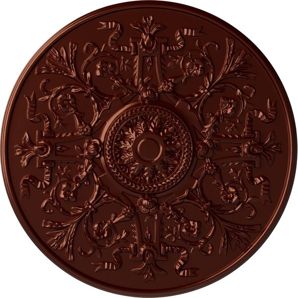 Ekena Millwork Versailles Ceiling Medallion (Fits Canopies up to 3 1/4"), 33"OD x 1 3/4"P, Antique Copper CM33VEACS - main